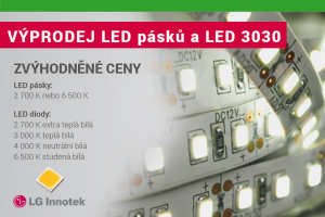 výprodej LED pásků a LED 3030